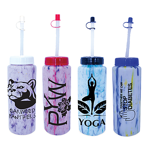 32 oz. Confetti Sports Bottle with Flexible Straw..
