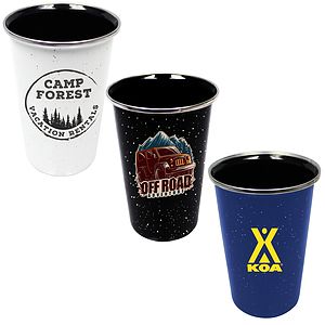 17 oz. Speckled Enamelware Tumbler