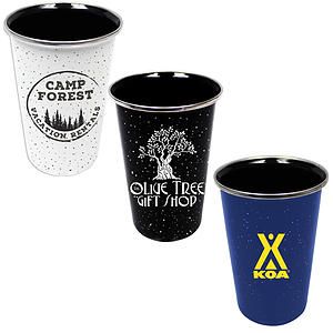 17 oz. Speckled Enamelware Tumbler