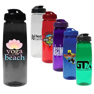30 oz. Poly-Saver PET Bottle with Flip Top Cap