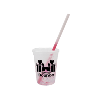Mood 12 oz. Rainbow Confetti Cup/Straw/Lid Set