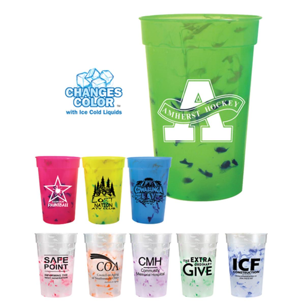 Promotional Mood 17 oz. confetti stadium cup Personalized With Your