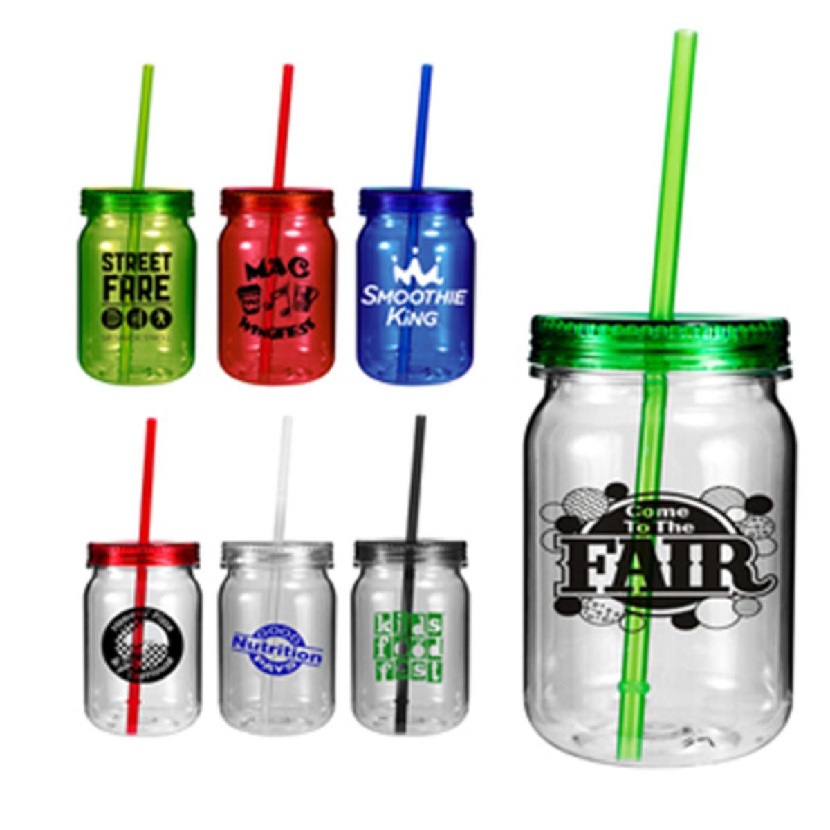 24 oz. plastic mason jar Corporate Specialties