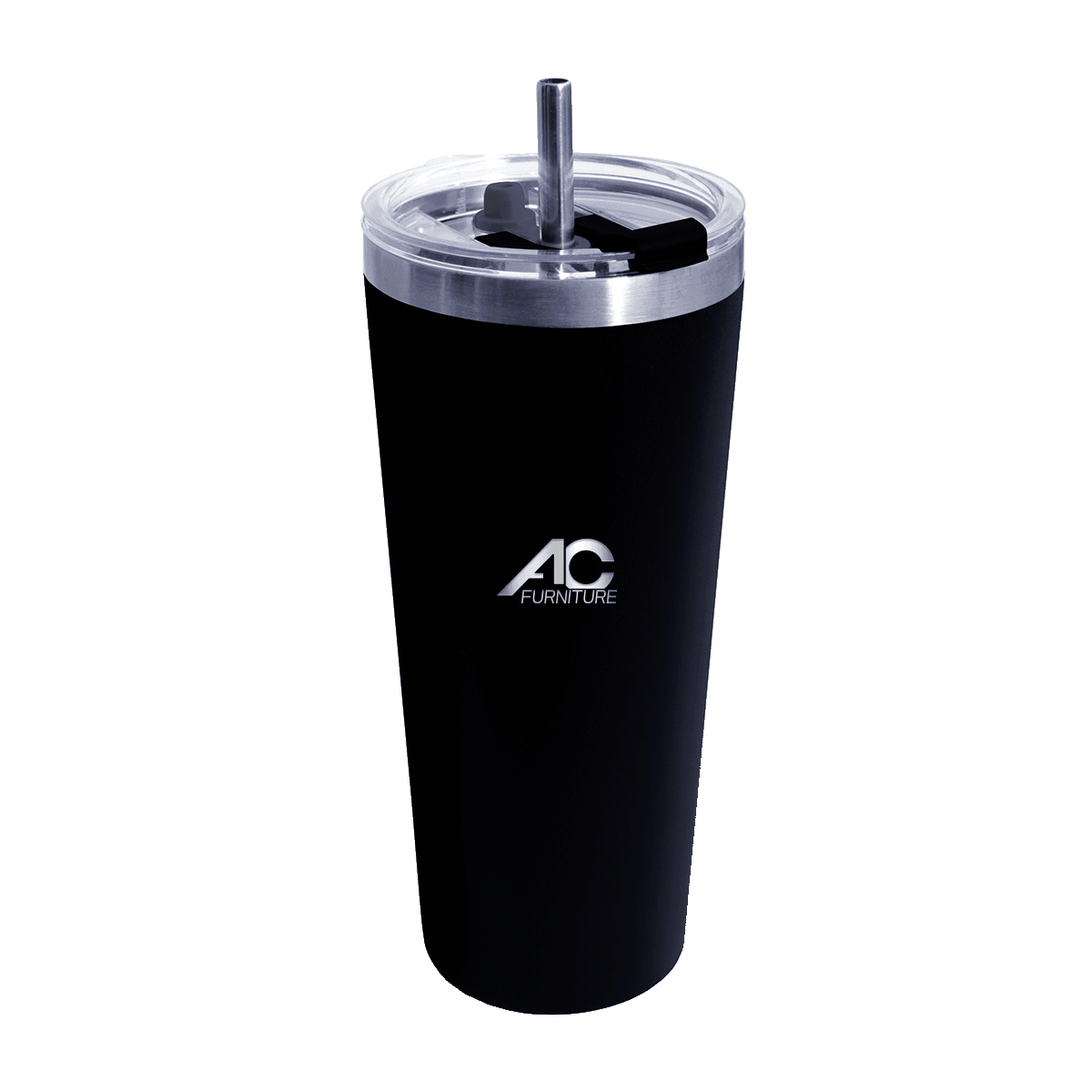 22 oz. Memphis Tumbler With Flip Top Lid & Stainless Steel Straw, Laser, Standard