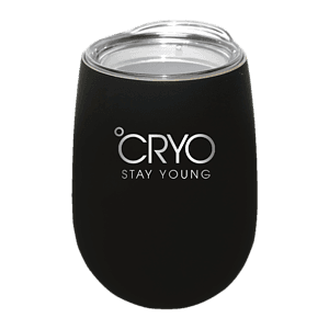 Halcyon® 12 oz. Stainless Steel Wine Glass with Acrylic Lid, Laser, Premium
