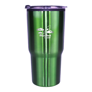 20 oz. Ares Tumbler with Stainless Straw/Flip Top Lid, Laser, Premium