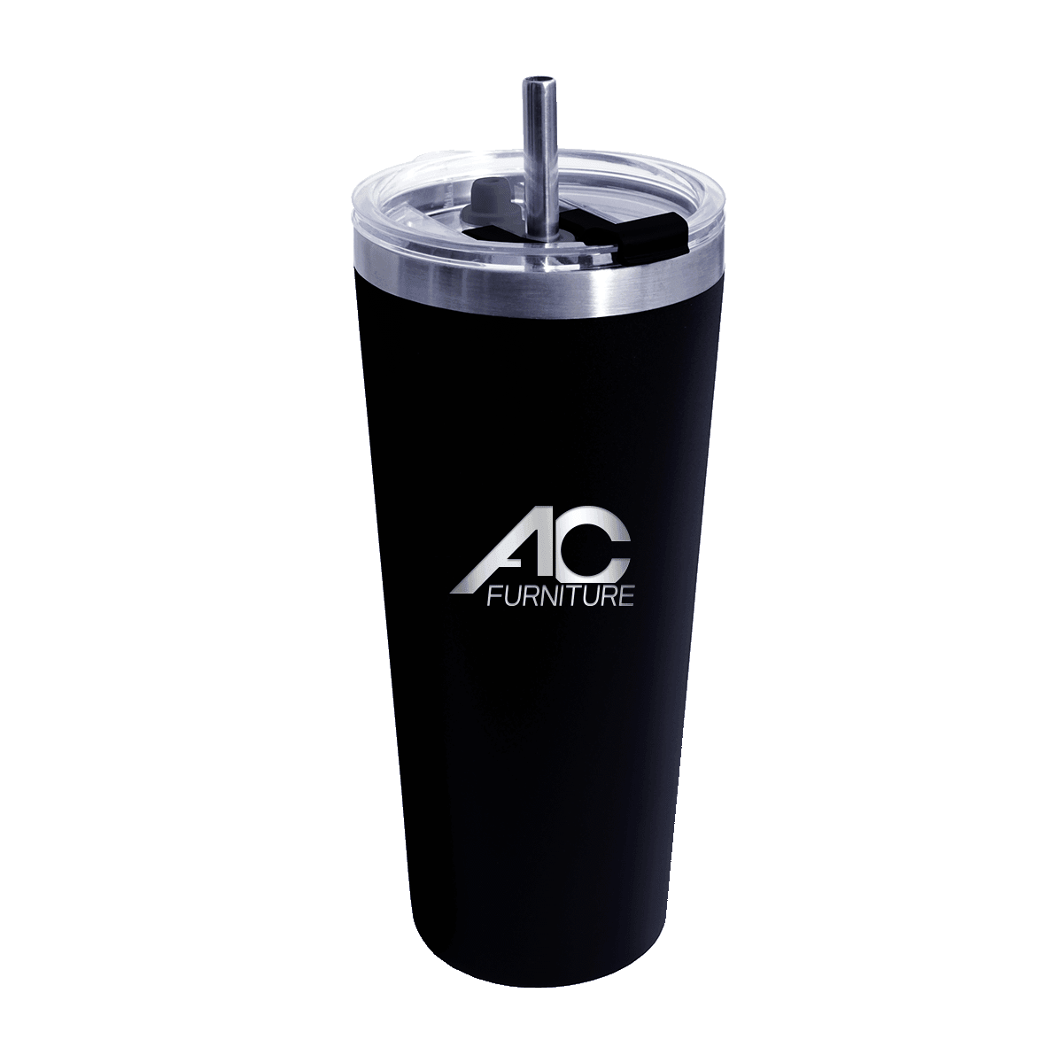22 oz. Memphis Tumbler With Flip Top Lid & Stainless Steel Straw, Laser, Premium