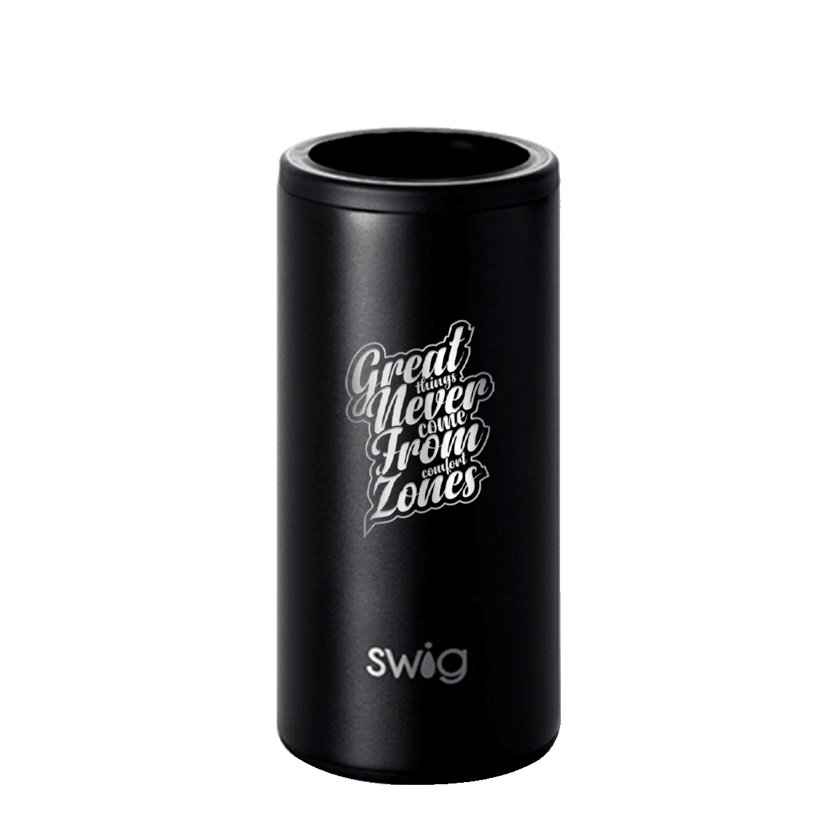 Swig® 12 oz. Skinny Matte Can Cooler, Laser, Premium