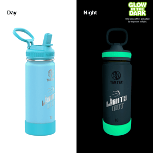 Takeya® 18 oz. Actives Glow in the Dark Bottle, Laser - Premium