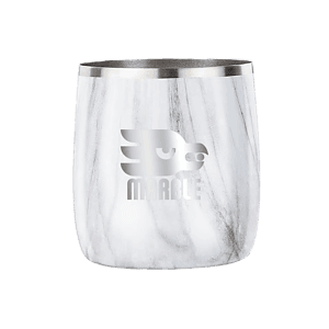 Snowfox® 11 oz. Marble Rocks Glass, Laser, Premium