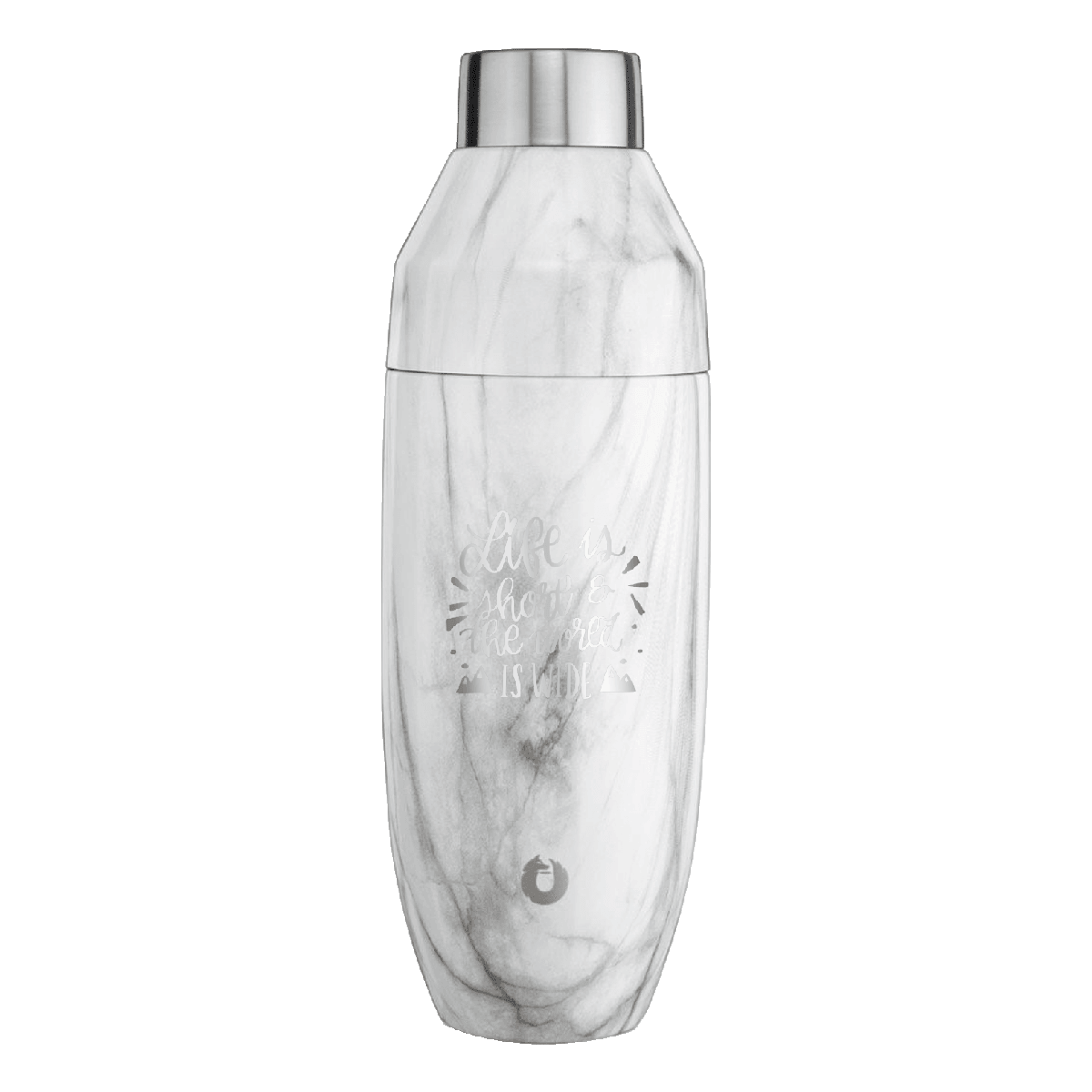 Snowfox® 24 oz. Marble Cocktail Shaker, Laser, Premium
