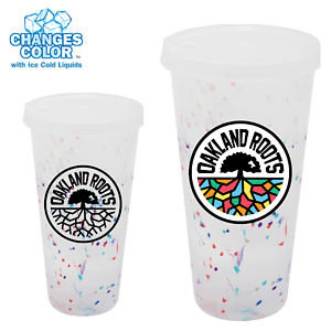 Mood™ 26 oz. Rainbow Confetti Tumbler With Lid