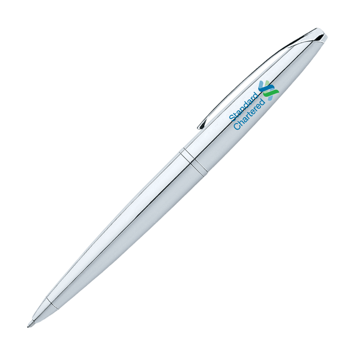 Cross® ATX Pure Chrome Ballpoint Pen, Full Color Digital