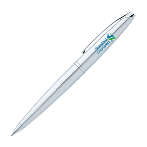 Cross® ATX Pure Chrome Ballpoint Pen, Full Color Digital