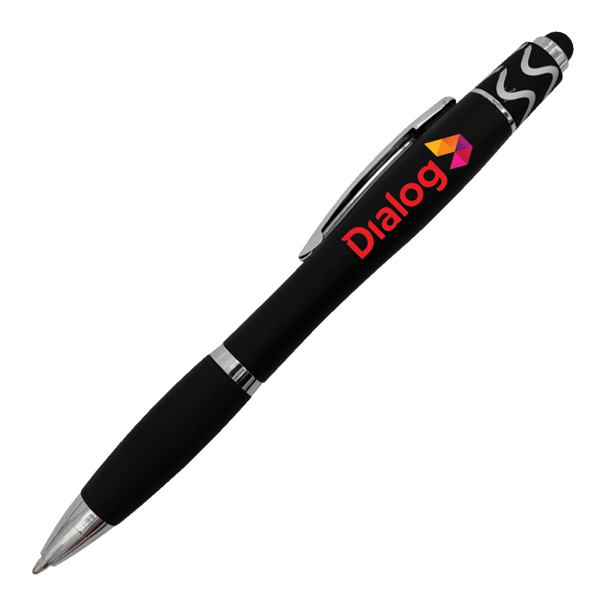Halcyon® Silhouette Spin Top Pen with Stylus, Full Color Digital
