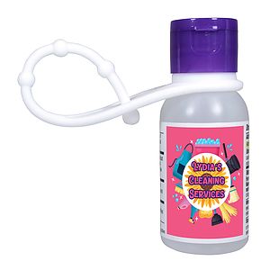 1 oz. Gel Sanitizer with lanyard , Full Color Digital