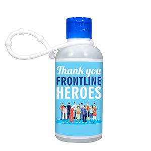 3 oz. Gel Sanitizer with Lanyard , Full Color Digital