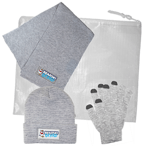 3 Piece Knit Set with All Purpose Pouch, Full Color Digital