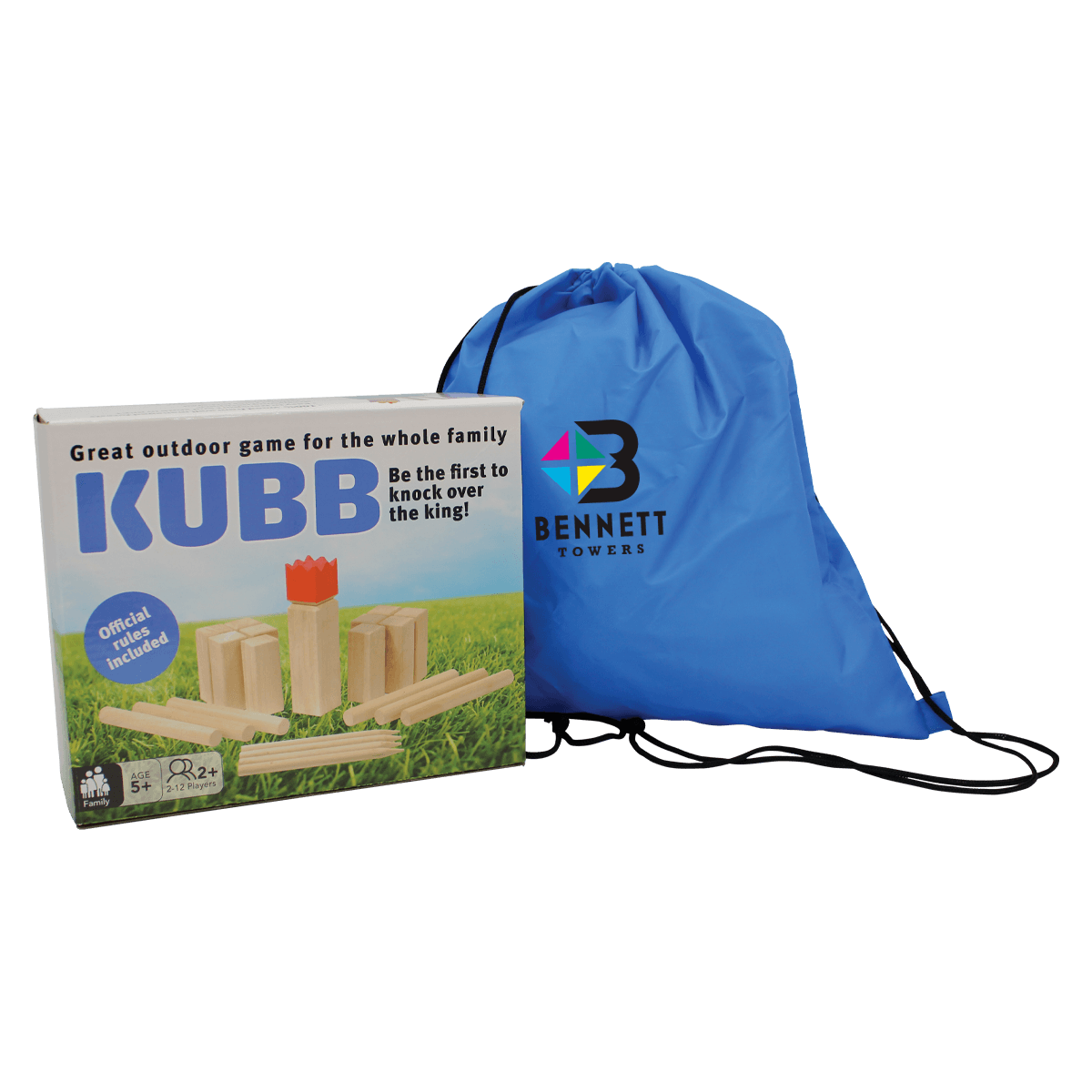 Kubb Game, Full Color Digital