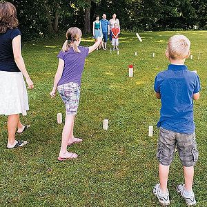 Kubb Game, Full Color Digital