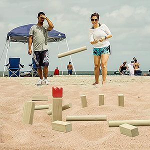 Kubb Game, Full Color Digital