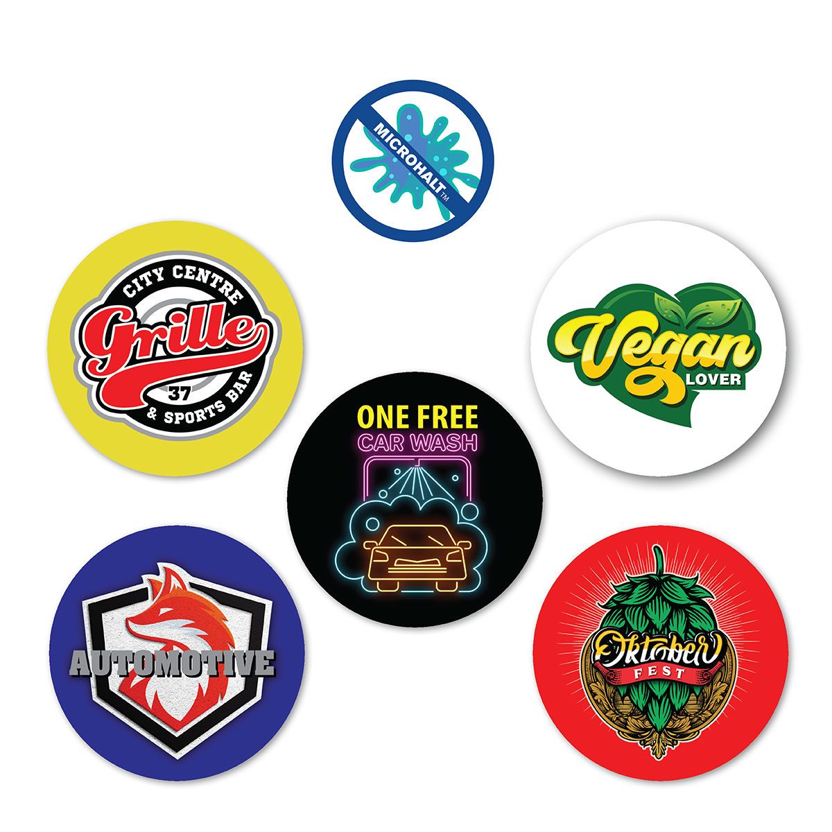 MicroHalt™ Plastic Token, Full Color Digital