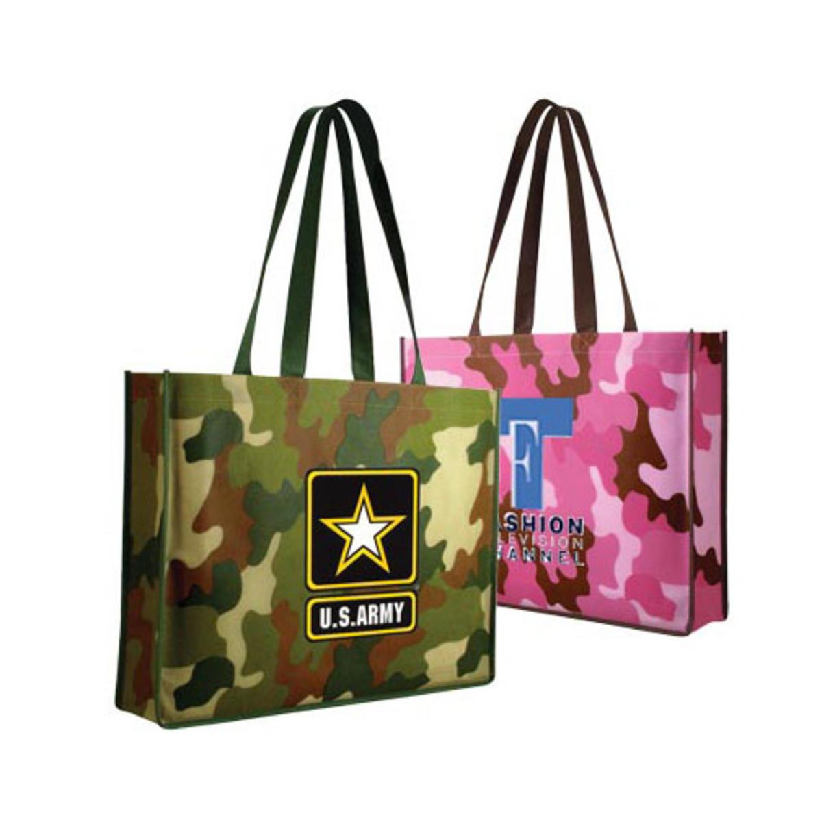Promotional Nw camo tote bag, full color digital Personalized With Your