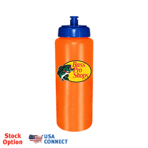32oz. Sports Bottle w/Push 'n Pull Cap, Full Color Digital