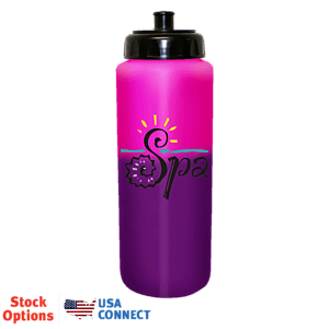 Mood™ 32 oz. Sports Bottle With Push 'n Pull Cap, Full Color Digital