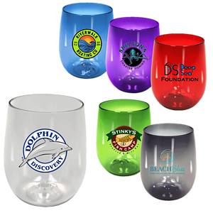 RECYCLED PET - 12 oz. Stemless Wine Glass, Full Color Digital