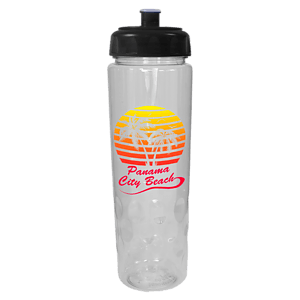 RECYCLED PET - 24 oz. Bottle with Push 'n Pull Cap, Full Color Digital