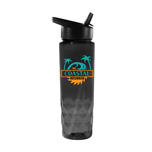 RECYCLED PET - 24 oz. Bottle with Straw Cap, Full Color Digital