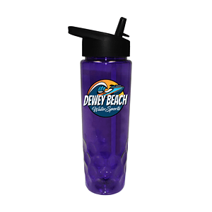 RECYCLED PET - 24 oz. Bottle with Straw Cap, Full Color Digital