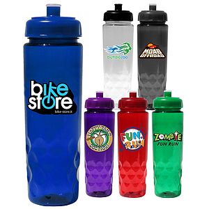 24 oz. Poly-Saver PET Bottle with Push 'n Pull Cap, Full Color Digital