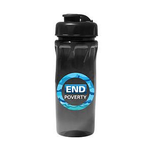 18 oz. Poly-Saver PET Bottle with Flip Top Cap, Full Color Digital