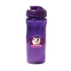 18 oz. Poly-Saver PET Bottle with Flip Top Cap, Full Color Digital