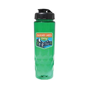 24 oz. Poly-Saver PET Bottle with Flip Top Cap, Full Color Digital