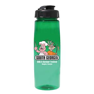 30 oz. Poly-Saver PET Bottle with Flip Top Cap, Full Color Digital