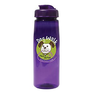30 oz. Poly-Saver PET Bottle with Flip Top Cap, Full Color Digital