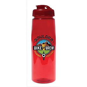 30 oz. Poly-Saver PET Bottle with Flip Top Cap, Full Color Digital