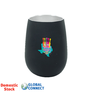 Halcyon® 12 oz. Stainless Steel Wine Glass, Full Color Digital