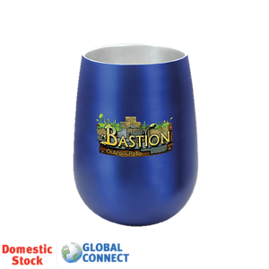 Halcyon® 12 oz. Stainless Steel Wine Glass, Full Color Digital