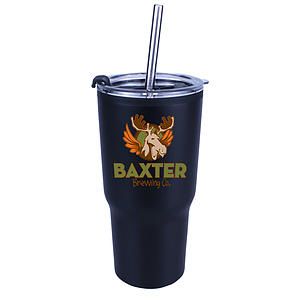 20 oz. Ares Tumbler with Stainless Straw/Flip Top Lid, Full Color Digital