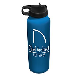 32 oz. Memphis Sports Bottle with Straw Lid, Full Color Digital