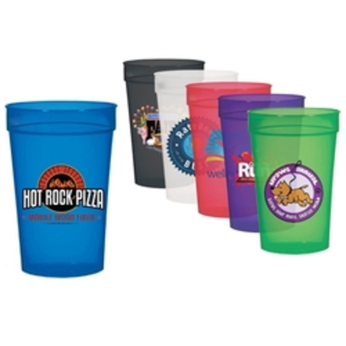 17 Oz. Translucent Stadium Cup, Full Color Digital