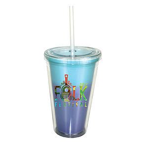 Mood™ 16 oz. Victory Acrylic Tumbler with Straw Lid, Full Color Digital