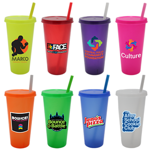26 oz. Tumbler with Lid and Straw, Full Color Digital