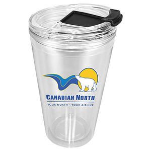 16 oz. Victory Acrylic Tumbler with Flip Top Lid, Full Color Digital