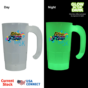 20 oz. Nite Glow Stackable Beer Stein, Full Color Digital