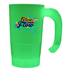 20 oz. Nite Glow Stackable Beer Stein (2 Sided), Full Color Digital